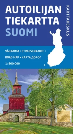 Autoilijan tiekartta Suomi, 1:800 000