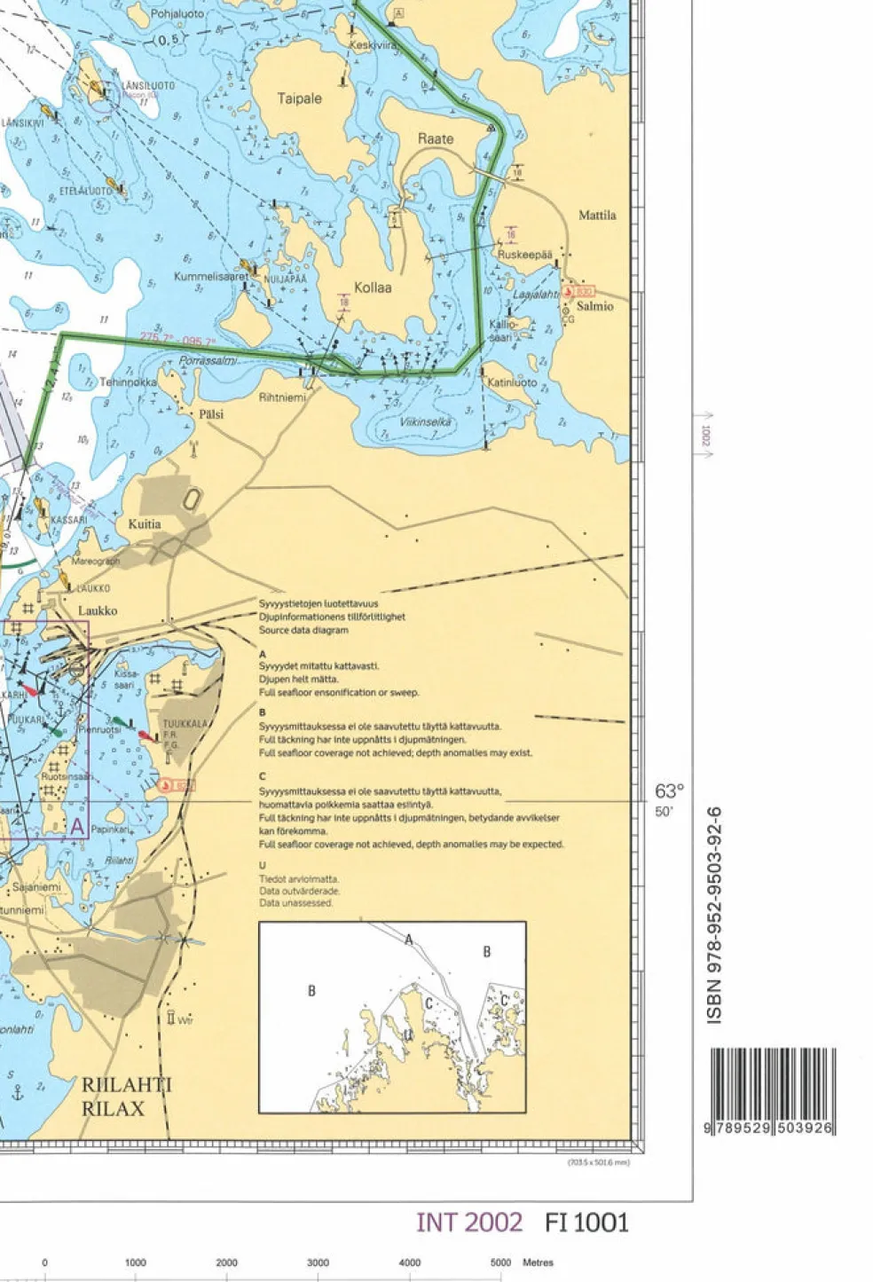 Carta Marina harjoitusmerikartta 1001, 1:50 000