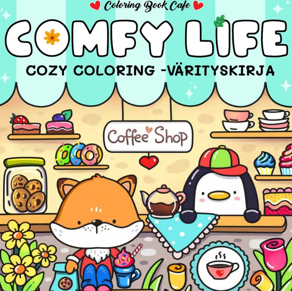 Comfy Life: cozy coloring -värityskirja