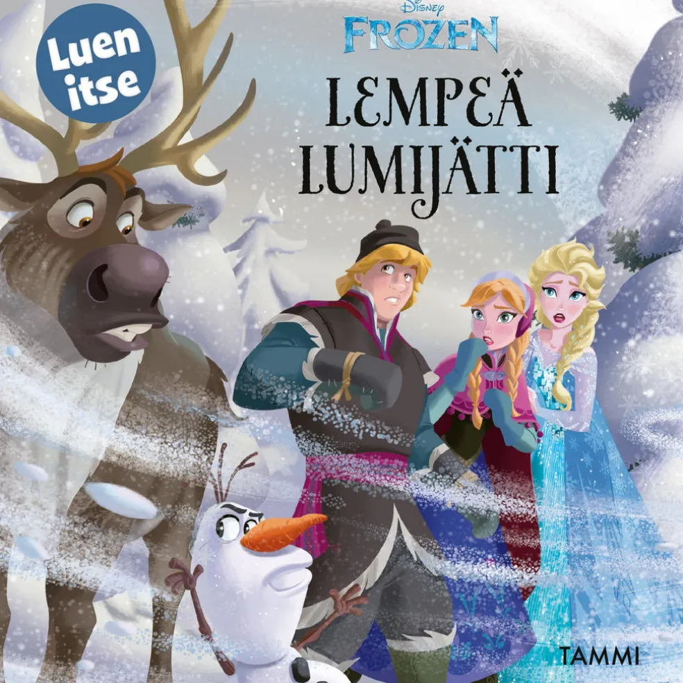Disney. Frozen. Lempeä lumijätti. Luen itse
