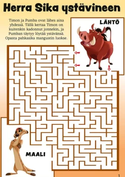Disney Klassikot Eläimet puuhakirja (Disney 100 vuotta)