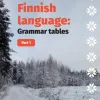 Finnish language: Grammar tables