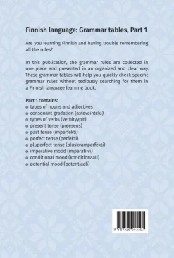 Finnish language: Grammar tables