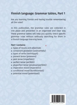 Finnish language: Grammar tables