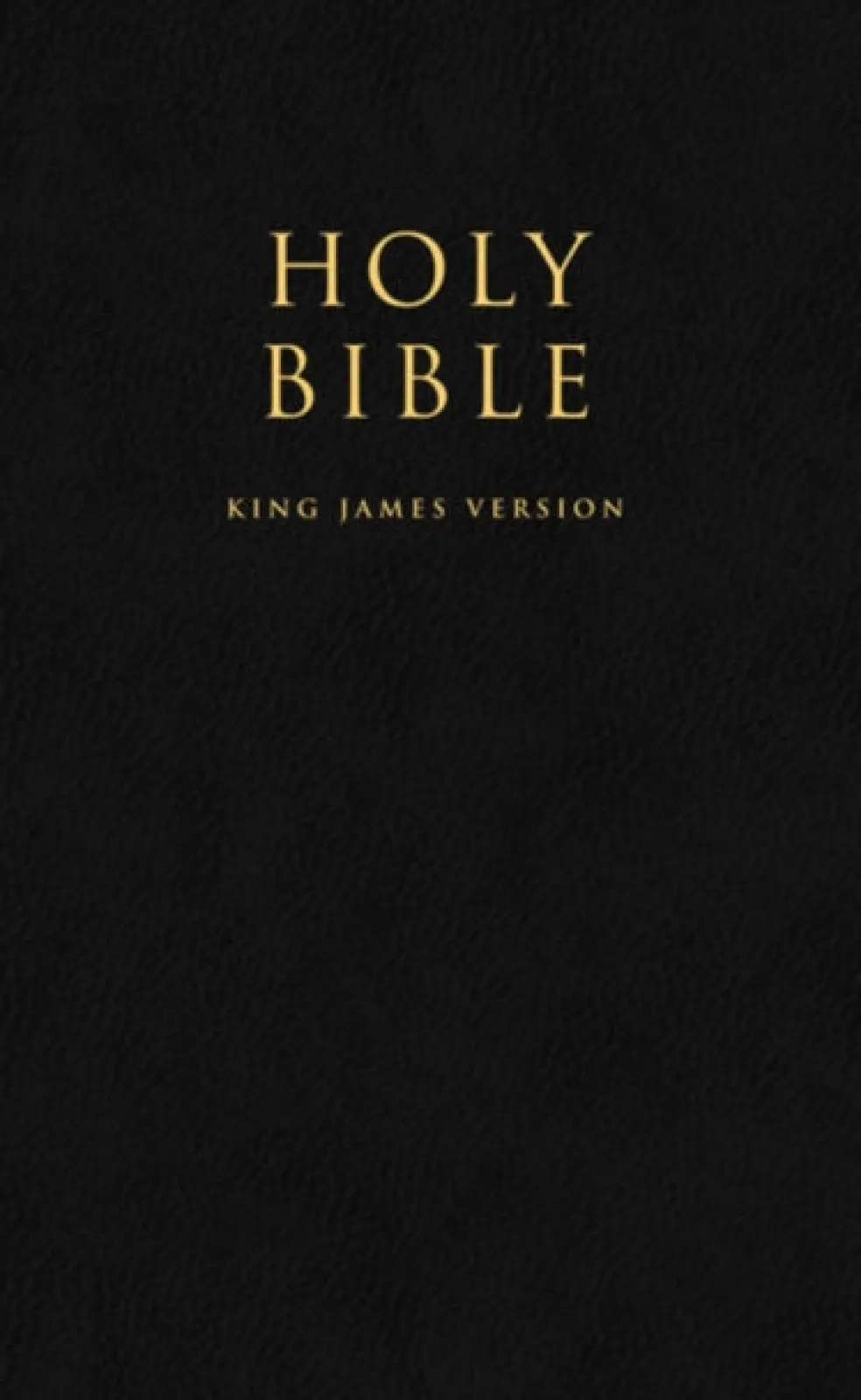 HOLY BIBLE: King James Version (KJV) Popular Gift & Award Black Leatherette Edition