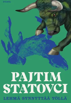 Lehmä synnyttää yöllä (signeerattu)