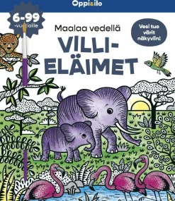 Maalaa vedellä villieläimet -puuhakirja 6-99 v