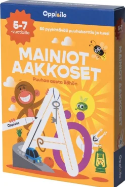 Mainiot aakkoset -puuhakortit 5-7 v