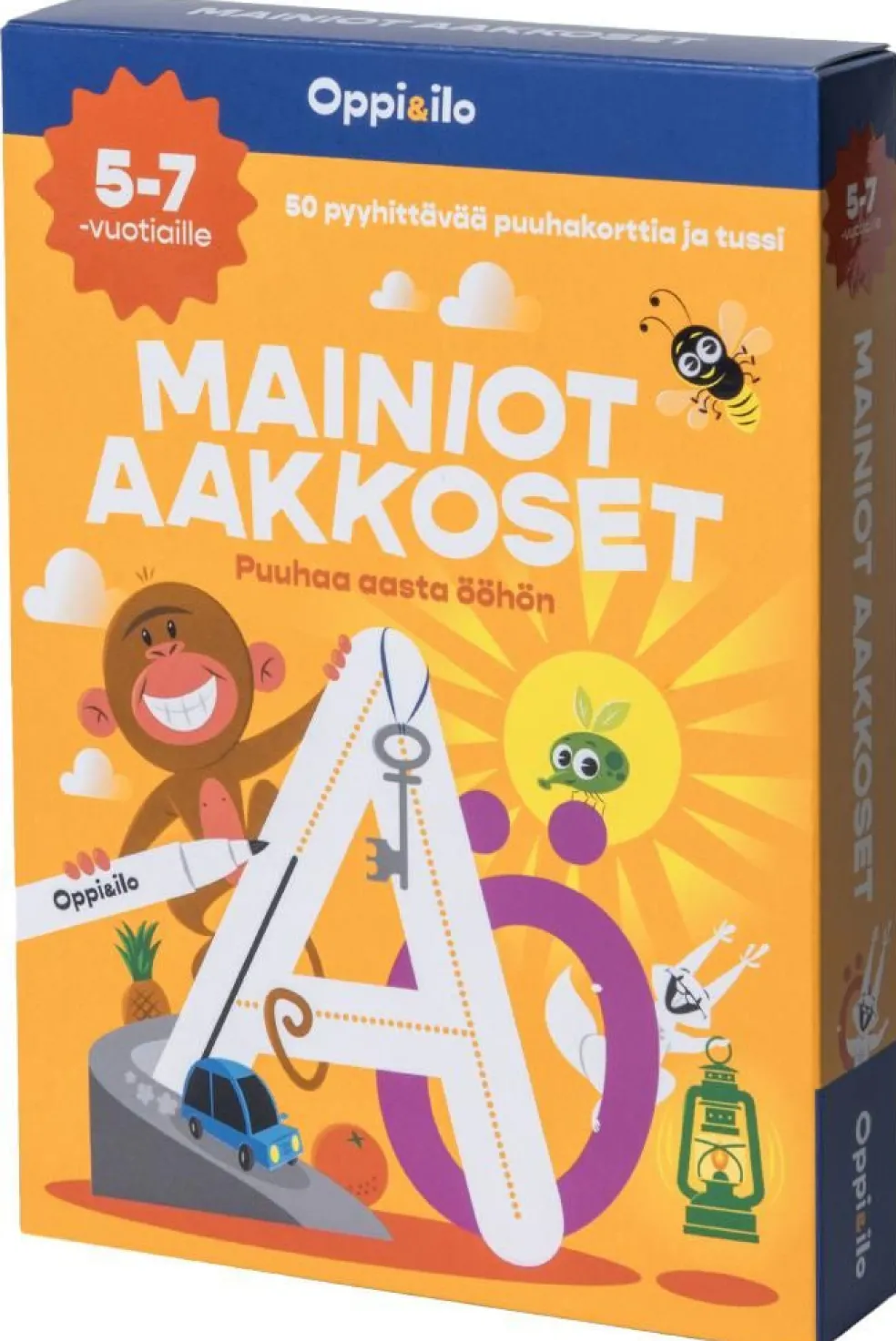 Mainiot aakkoset -puuhakortit 5-7 v
