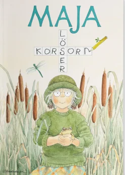 Maja löser korsord