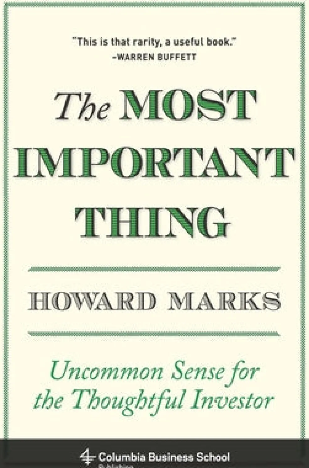 Most Important Thing, The