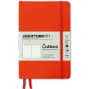 Muistikirja B6 Outline Leuchtturm1917 vedenkestävä Signal Orange pistesivut