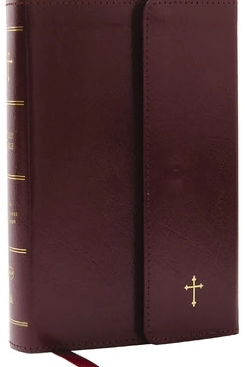 NKJV Compact Paragraph-Style Bible w/ 43,000 Cross References, Burgundy Leatherflex w/ Magnetic Flap, Red Letter, Comfort Print: Holy Bible, New King James Version