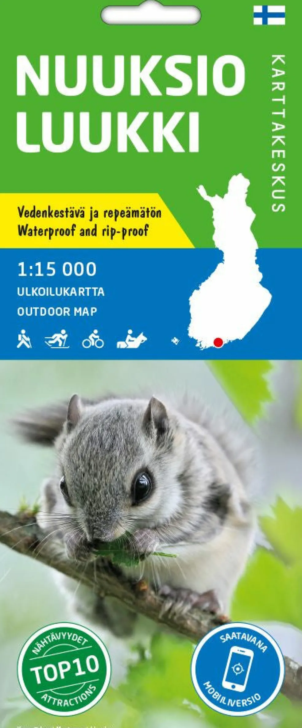 Nuuksio Luukki ulkoilukartta 1:15 000
