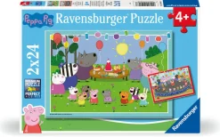 Palapeli 2 x 24 palaa Peppa Pig