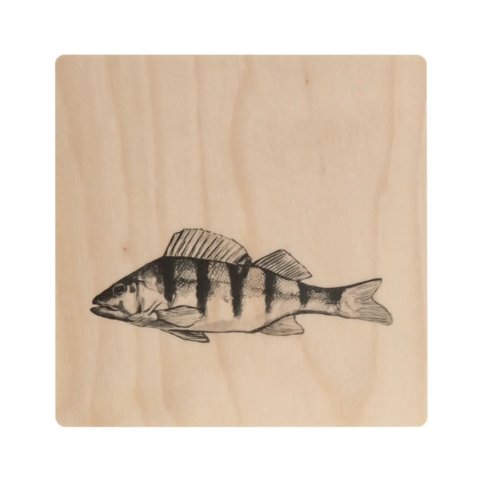 Pannunalunen Miiko Ahven koivuvaneri, melamiinipinta 17x17x0,6 cm