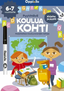 Pyyhittävä Koulua kohti -puuhakirja 6-7 v