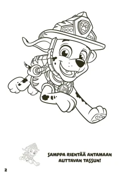 Ryhmä Hau - Paw Patrol Dino Rescue värityskirja tarroilla