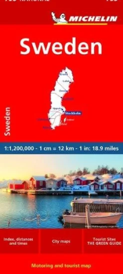 Sweden - Michelin National Map 753