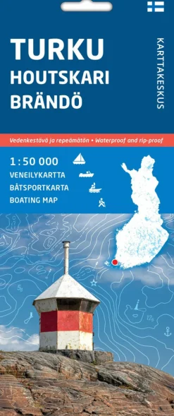 Turku Houtskari Brändö, veneilykartta 1:50 000
