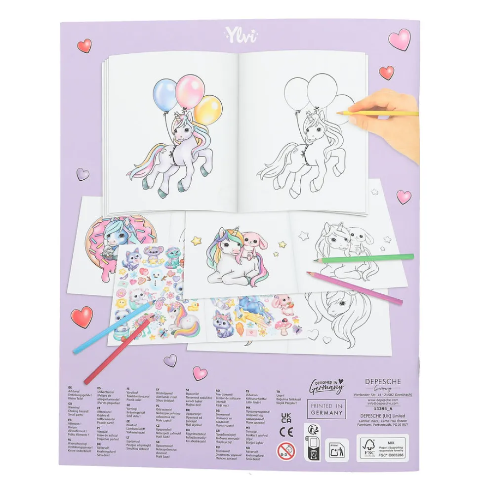 Ylvi Unicorn Värityskirja